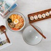 NUTRIUPS Set of 2 Ceramic Ramen Bowls with Spoons &