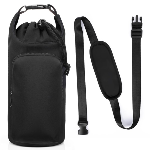 Meng Jiaran Water Bottle Carrier,Water Bottle Bag with Adjustable Shoulder