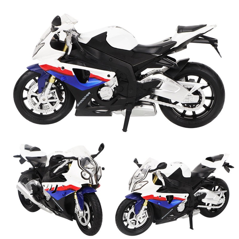 Alloy Motorcycle Model Toy Simulation Motorcycle with LED Light Sound