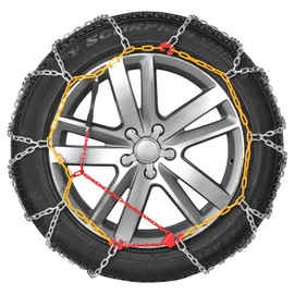 Coco Bird Coco Bird Heavy-Duty Snow Chains - Durable and Wear-Resistant, Ideal for Light Trucks, Pickup Trucks, and SUVs, Winter Essential, Set of 2 (4WD-110)