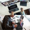 Varhomax Desktop Whiteboard with Storage, Desk Organizer Dry Erase Glass