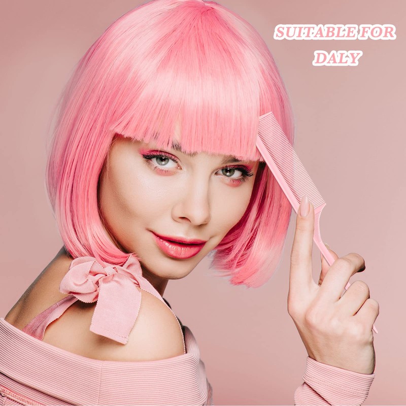 Leinuosen 3 Pack Rat Tail Combs Fine Tooth Parting Tip