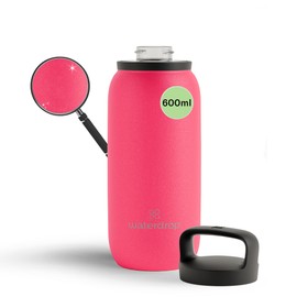 Waterdrop® All Purpose Thermos Flask 600 ml Insulated Stainless Steel Water Bottle 24 Hours Cold - 12 Hours Hot. Leak-proof and Shatterproof