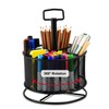 Marbrasse Mesh Desk Organizer, 360-Degree Rotating Multi-Functional Pen Holder, 4