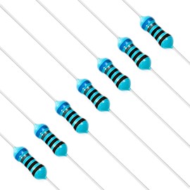 Chanzon 100pcs 1/4W (0.25W) 6.8K Ω ohm 6k8 Metal Film Fixed Resistor 0.01 ±1% Tolerance 6.8KR MF Through Hole Resistors Current Limiting Rohs Certificated