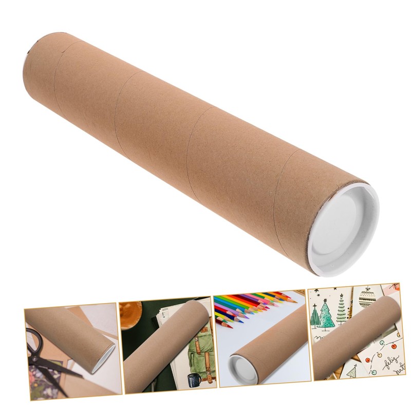 Operitacx Paper Tube Blank Paper Tube for DIY Arts for