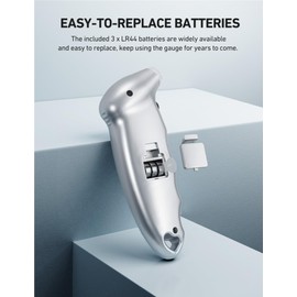 AstroAI ATG150 Medidor digital de presión de neumáticos, paquete de 3, 150 PSI, 4 ajustes para coche, camión, bicicleta, con retroiluminación, LCD y agarre antiderrapante