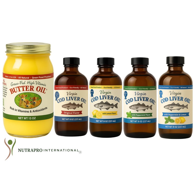 Virgin Cod Liver Oil - 8 Fl oz Natural, Sustainably