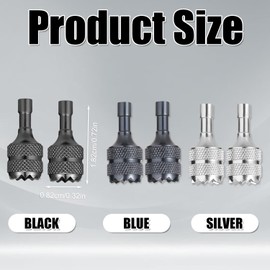 lasuroa 6pcs Drone Joystick Replacement, Mini Drone Thumb Sticks Compatible with DJI Mini 3 Pro DJI RC Smart Controller Accessories (Silver, Black, Blue)