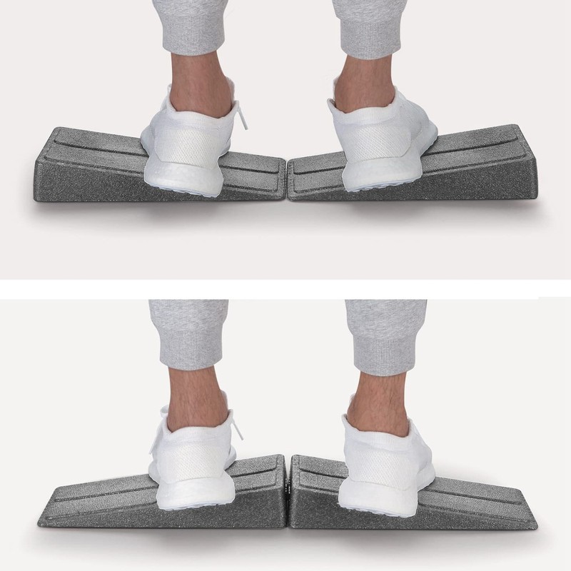 3 Pieces Calf Stretcher Slant Board Adjust Height Wedge Leg