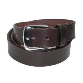 Boston Leather Men's Big & Tall Leather 1 1/2 Inch Bridle Belt, 46, Brown