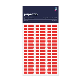 PAPERZIP - Denmark Flags (Dannebrog) – 48 Stickers for Business, Schools, Celebrations