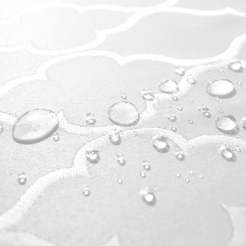 SASTYBALE Jacquard Tablecloth Flower Pattern Polyester Table Cloth Spill Proof