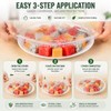 100PCS Disposable Elastic Stretch Food Covers, Reusable Plastic Bowl Covers
