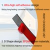 PACIXU Solid Rubber Weather Stripping, Self-Adhesive EPDM Rubber Seal Strip