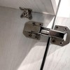 10-Pack Self-Closing Hidden Cabinet Hinges, 4 INCH Surface Mount Design