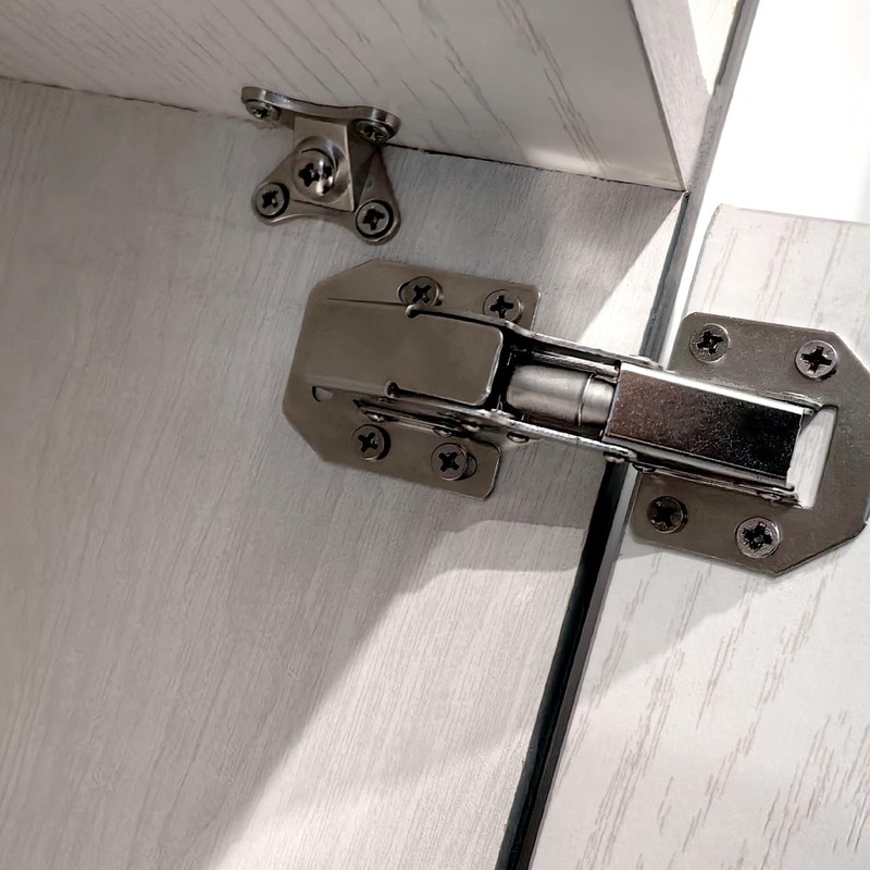 10-Pack Self-Closing Hidden Cabinet Hinges, 4 INCH Surface Mount Design