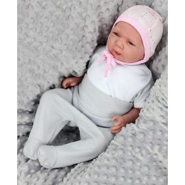 TupTam Unisex Baby First Hat for Tying Pack of 2, Rabbit Pink/White