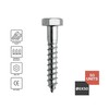 DOJA Barcelona Hexagon Wood Screws Assorted Screws Pack 50-6 x