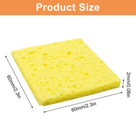 Waziaqoc 30PCS Soldering Sponge, Soldering Iron Cleaning Sponge Solder Tip Cleaning Sponge for Workbench and Workshop, 60mmx60mm
