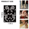 XMASIR 10 Sheets Tattoo Stencils 20 Pcs Arm Hand Tattoo