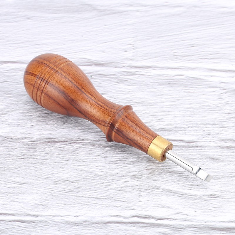 Wooden Handle Steel Watch Pry Watch Repairing Tool Watch Case