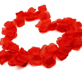 AKORD 1000 Silk Rose Petals, Fabric, Red, 4.5 x 5 x 0.02 cm