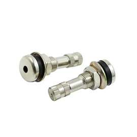 Motoforti 2pcs Outer Mount Stainless Steel Tire Valve Stems for Truck Bus Long-Lasting
