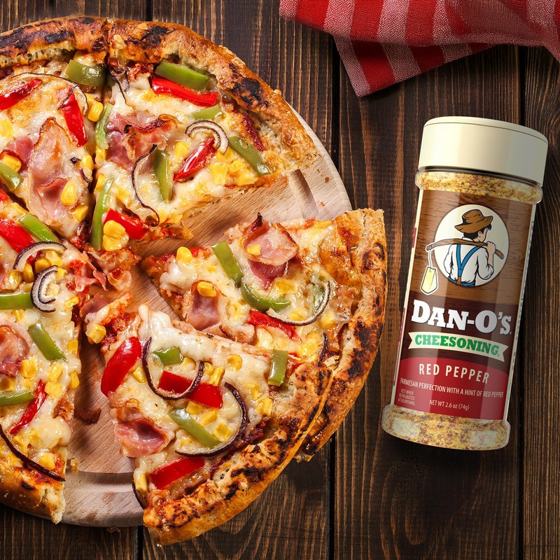 Dan-O's Red Pepper Cheesoning Seasoning, 2.6 oz Bottle, Cheesy Seasoning