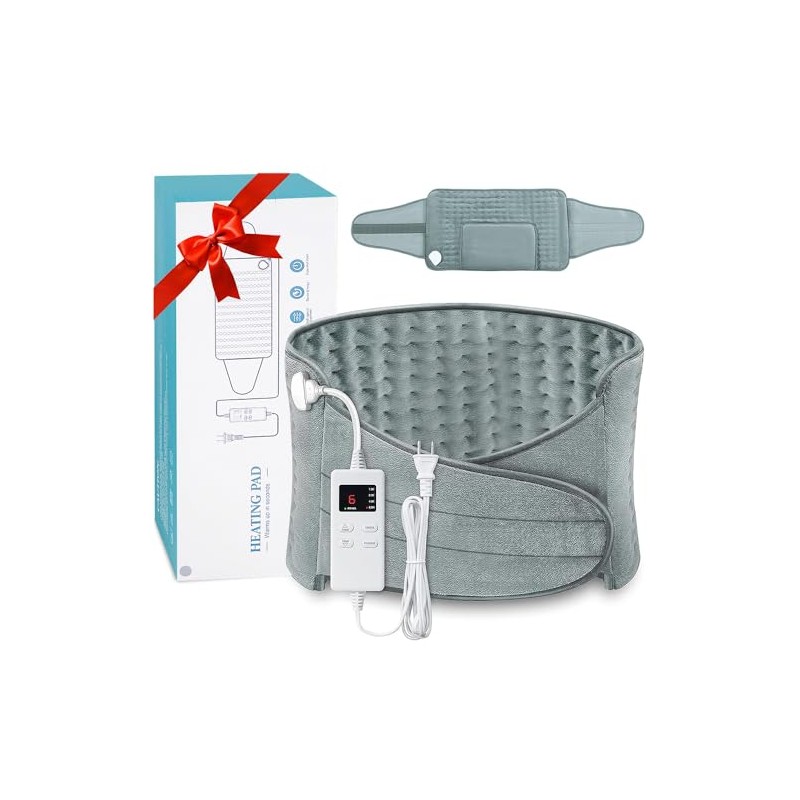 Almohadilla Trmica,Manta Termica con Correa Adjustable,Compresa Caliente Electrica con 6