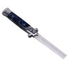 Switchblade Spring Folding Knife Push Button Pocket Comb Oil Hair