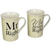 Lesser & Pavey LP33186 Mugs Set, Ceramic, 300 milliliters, Cream