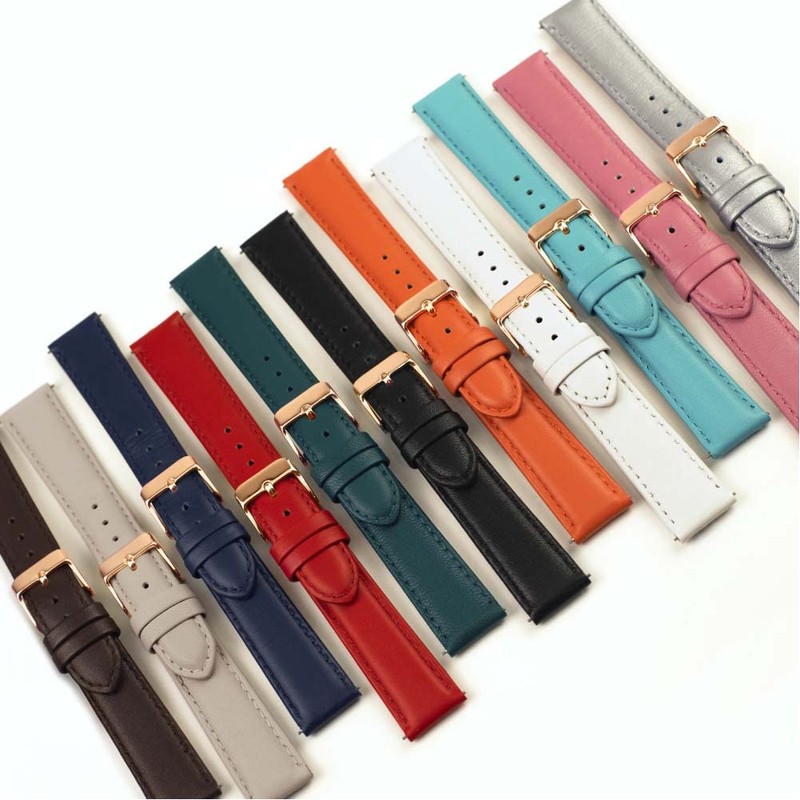 Toff London Ladies Turquoise Leather Watch Strap, Quick Release with