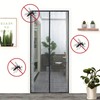 Magnetic Screen Door Mosquito Net for Entryway Easy Install White 100x210cm