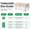 WenYa PVC Table Cloth Wipe Clean Tablecloth Wipeable Plastic Tablecloths,