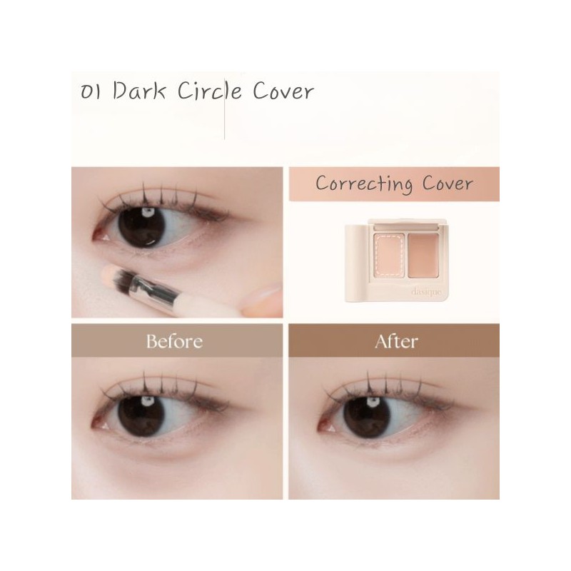 DASIQUE Pro Cover Dual Concealer Palette 2.4g, Color:22 Medium