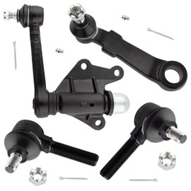 WEDOAUTO 4Pcs Steering & Suspension Kit Pitman Arm + Idler Arm w/Front Outer Tie Rod Ends Set Fit For Toyota 4Runner 1991, For Toyota Pickup 1986-1995 4WD Replace# ES2376 K9422 K9424