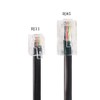 Cable adaptador RJ11 a RJ45, macho a macho cable de