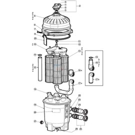Replacement for DEX2420Z8A Hayward DE and Cartridge Filters Manual Air Relief Valve Oring Kit