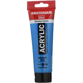 Talens Japan T1709-564 464971 Talens Acrylic Paint, Amsterdam Acrylic Color, Brilliant Blue, 4.2 fl oz (120 ml)