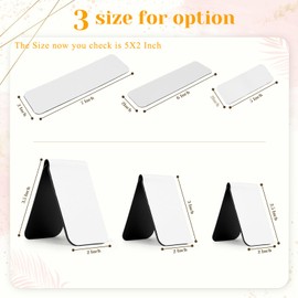 Magnetic Bookmarks Sublimation Blanks 2x5 Inch 10 PCS