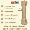 Mount Swiss Premium Shoelace, Round Laces Made of 100% Cotton,