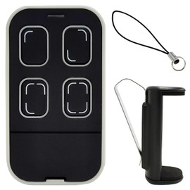 Universal Garage Door Remote Universal Gate Remote Control Cloning Homelink Programmable Learning 4-Button Multi Frequency 280MHZ-868MHZ (Grey)