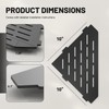 Matte Black Shower Corner Shelf 10-inch 2 Pcs Wall Mount