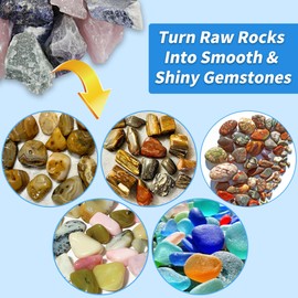 KomeStone Rock Tumbler Grits Kit, 4 Lbs, Polishing Grits & Ceramic Pellets Kit, Polish up to 25 Lbs Rocks, Compatible with Any Rocks Tumblers