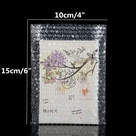 Peerless 200Pcs Bubble Mailers 10x15cm Clear Cushioning Bubble Pouch Envelopes Shockproof Foam Protective Mailers Bags for Gift Wrap/Packaging/Postage Shipping Bags/Storage/Moving