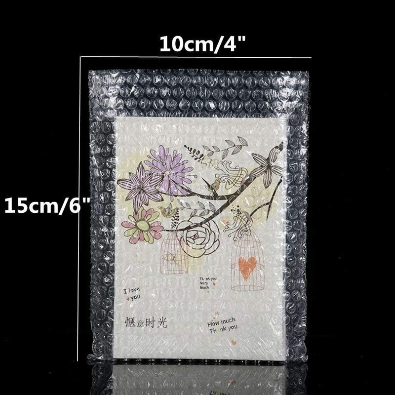 Peerless 200Pcs Bubble Mailers 10x15cm Clear Cushioning Bubble Pouch Envelopes