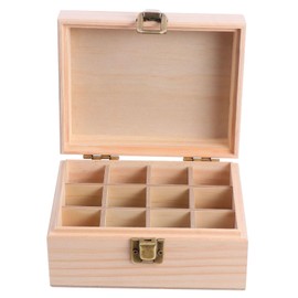 Baluue Wooden Essential Oil Box Compartment Aromatherapy Holder Lightweight Compact Design for Storage Display for Essential Oil Enthusiasts