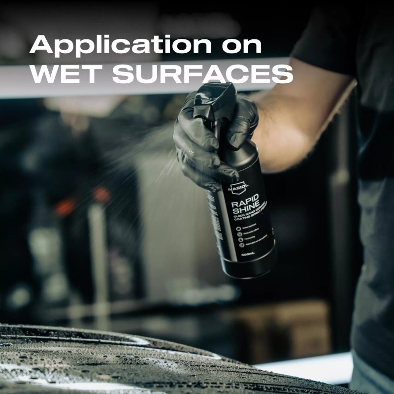 Nasiol Rapidshine Quick Nano Ceramic Coating Spray for Car-500 ml-Quick