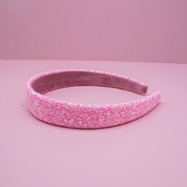 Shiny headband for girls, cute shiny non-slip headband Rainbow sequin hair accessories for little girls, pink headband for little girls hair accessories, shiny wide headband for kids, women